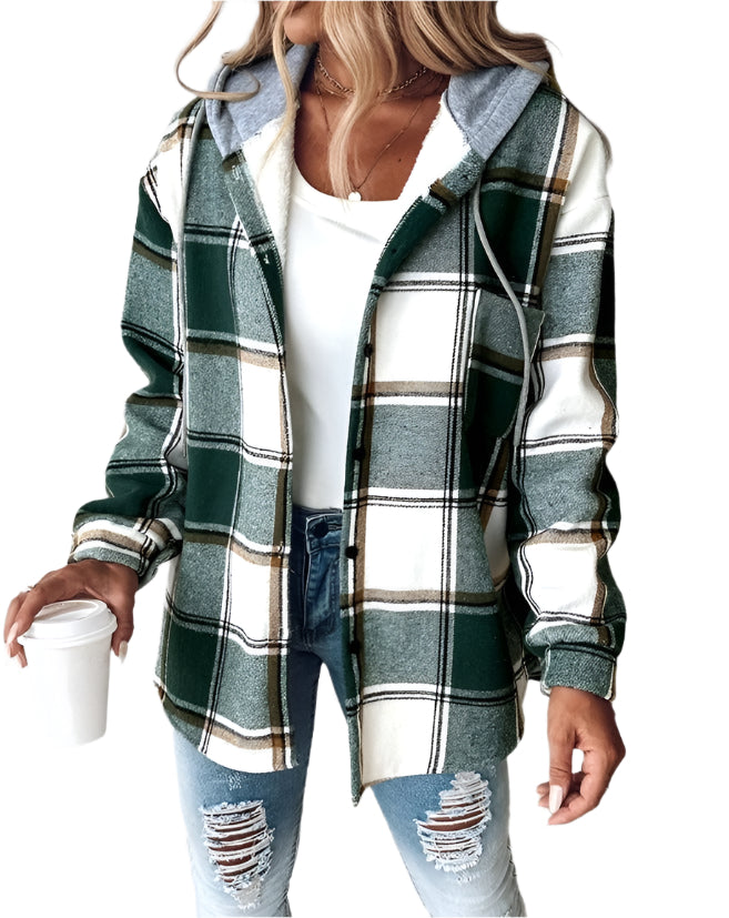 Laura - Checked Hoodie Jacket