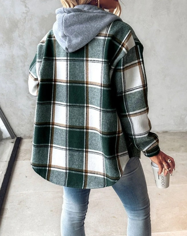 Laura - Checked Hoodie Jacket