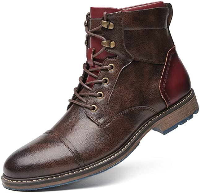 Lukas - Men's Leather Oxford Boots in Classic Design