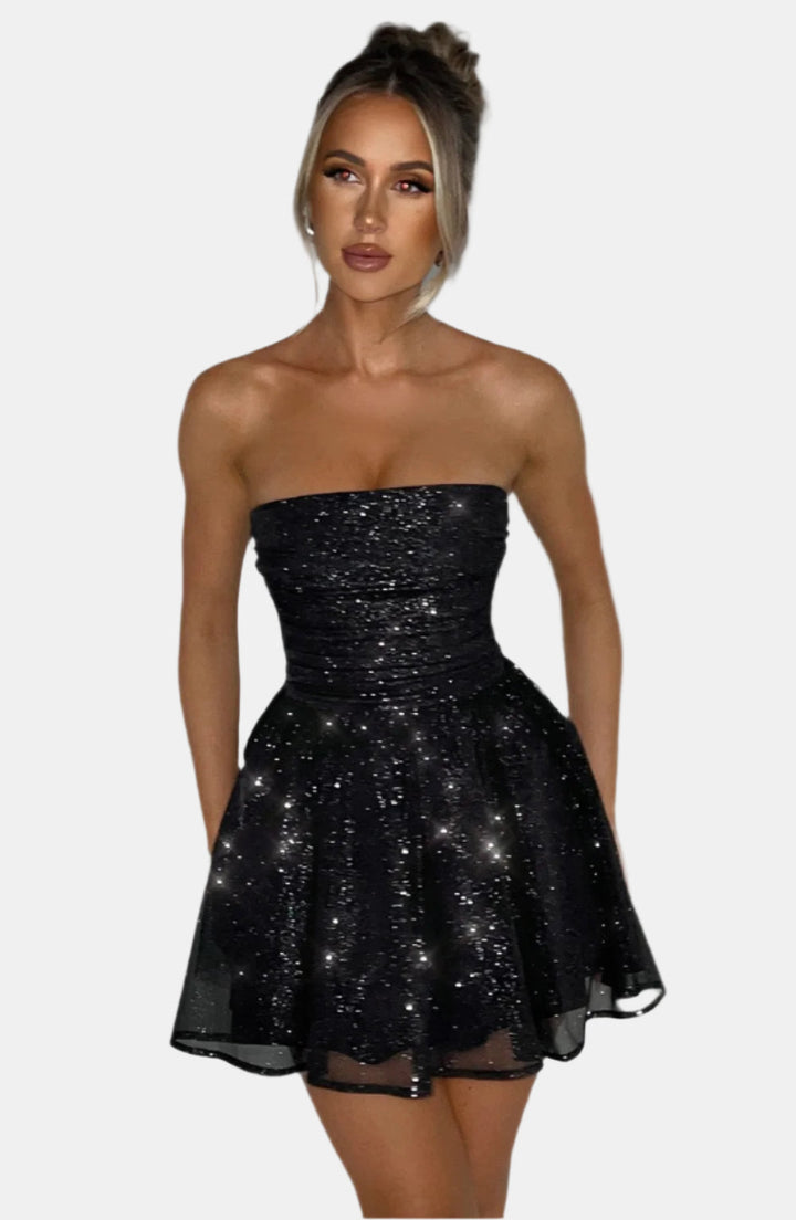 Kathi - Elegant Evening Dress with Glitter