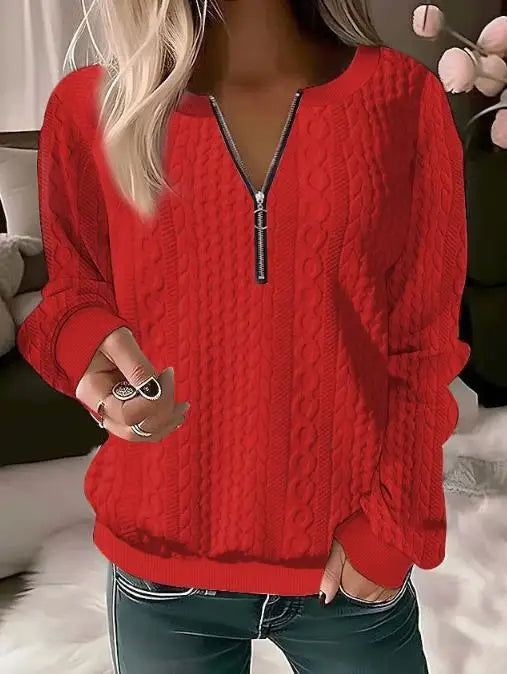 Andrea - Cozy Sweater with Subtle Print