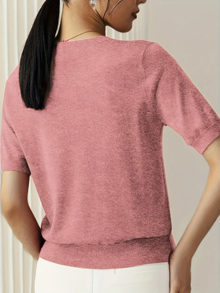 Mila – Short Sleeve Sweater Top