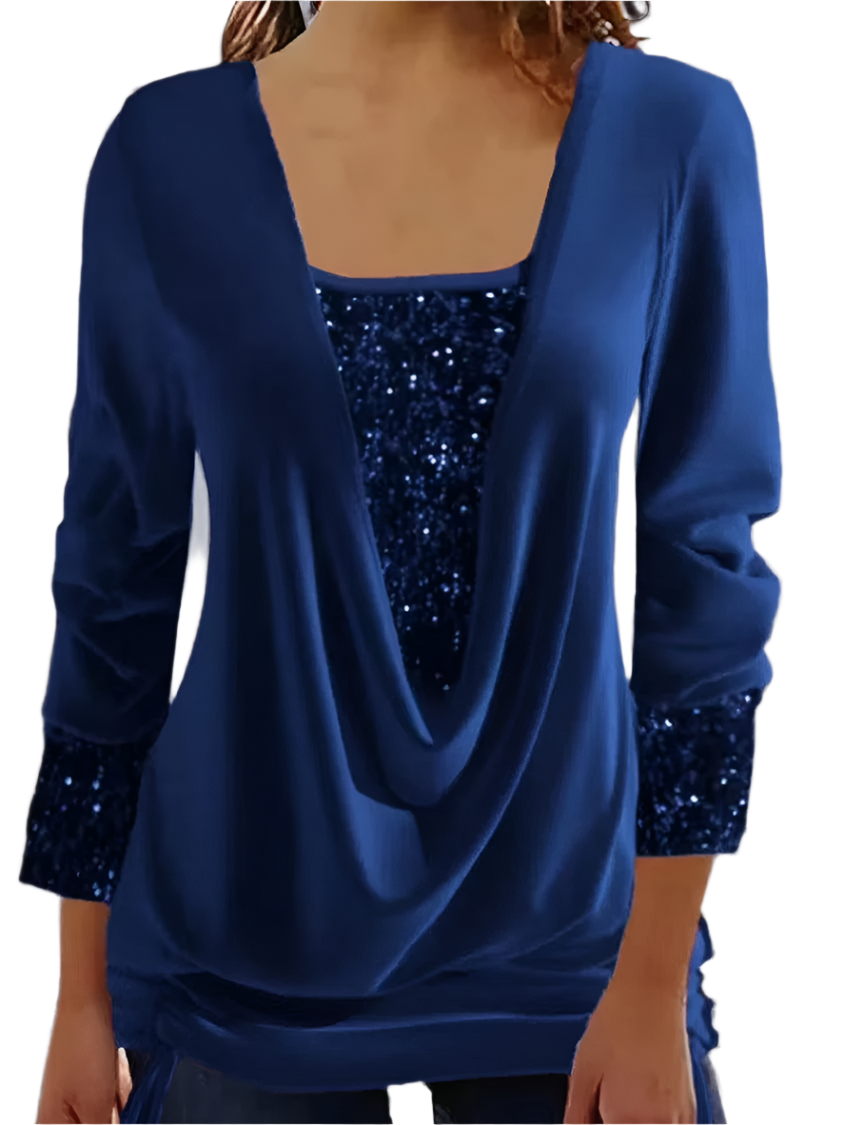 Martha - Party Top with Sequins