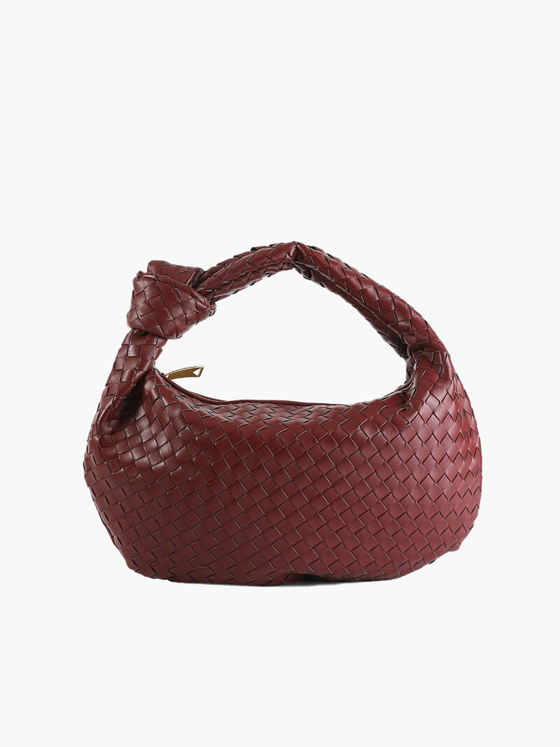 Amila - Bag with Woven Snake Leather Pattern