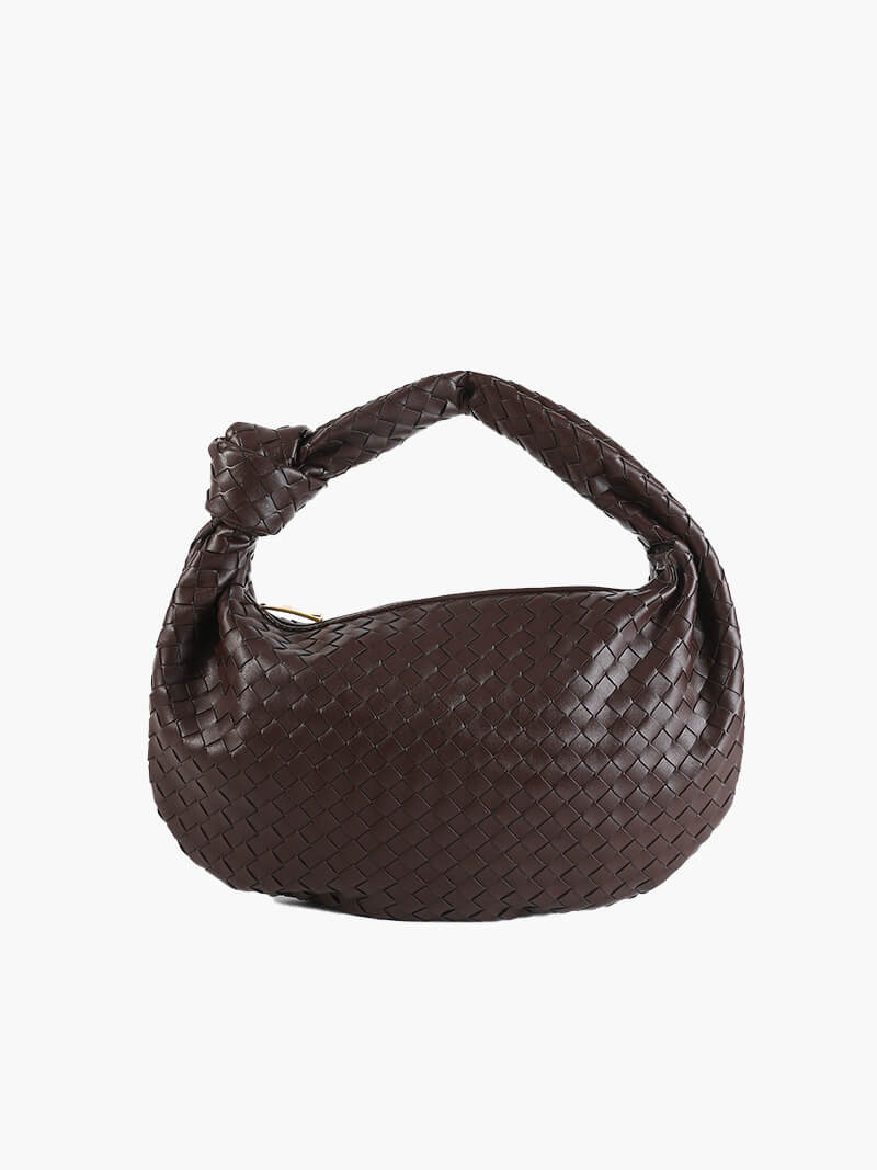 Amila - Bag with Woven Snake Leather Pattern