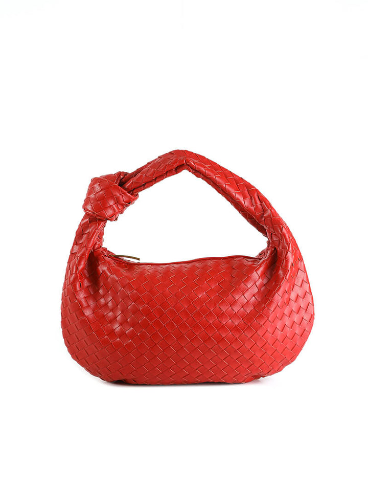 Amila - Bag with Woven Snake Leather Pattern