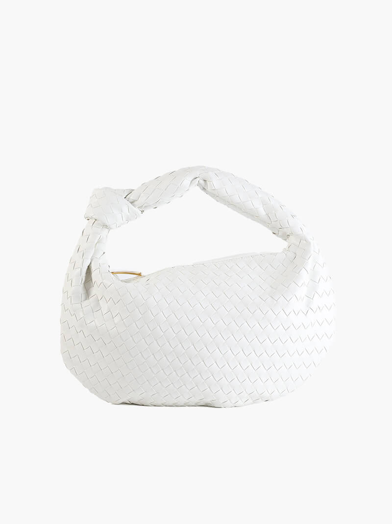 Amila - Bag with Woven Snake Leather Pattern