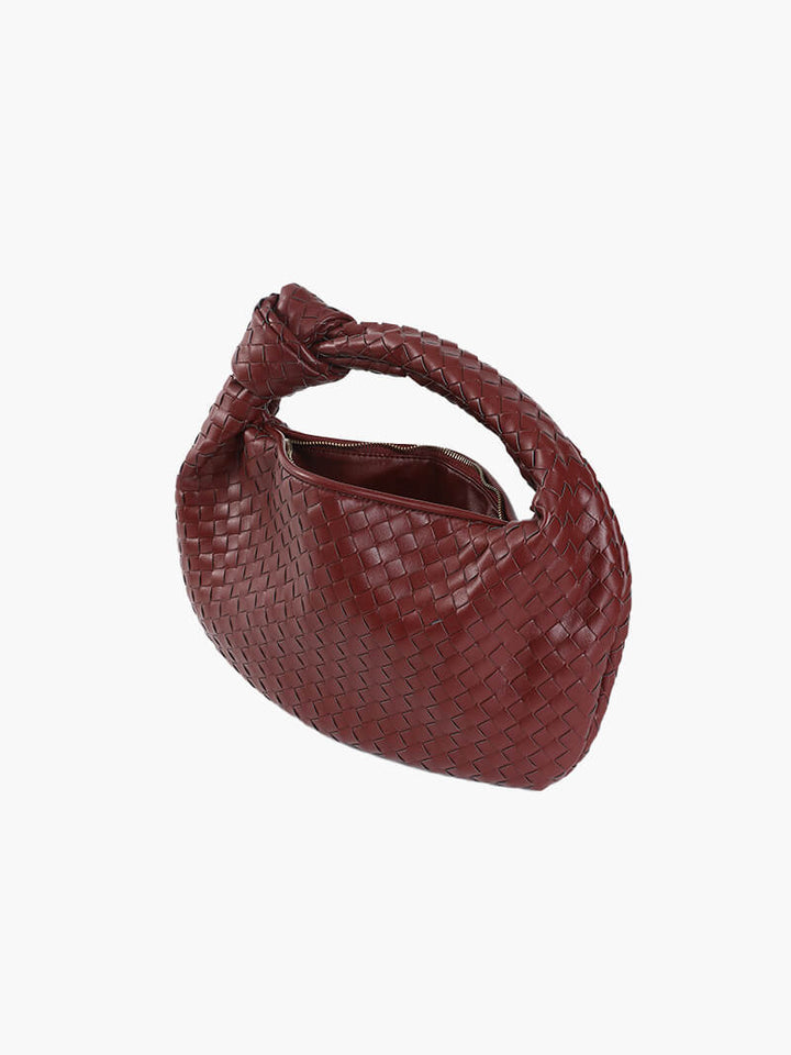 Amila - Bag with Woven Snake Leather Pattern