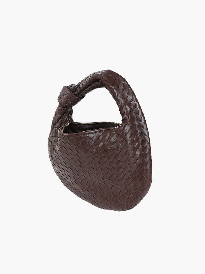 Amila - Bag with Woven Snake Leather Pattern