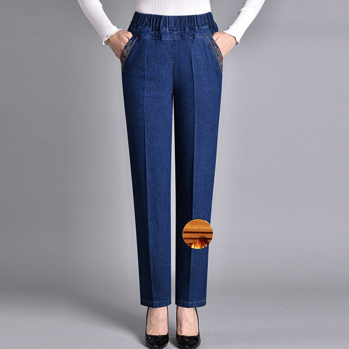Lisa - Elastic Waist Mother Jeans