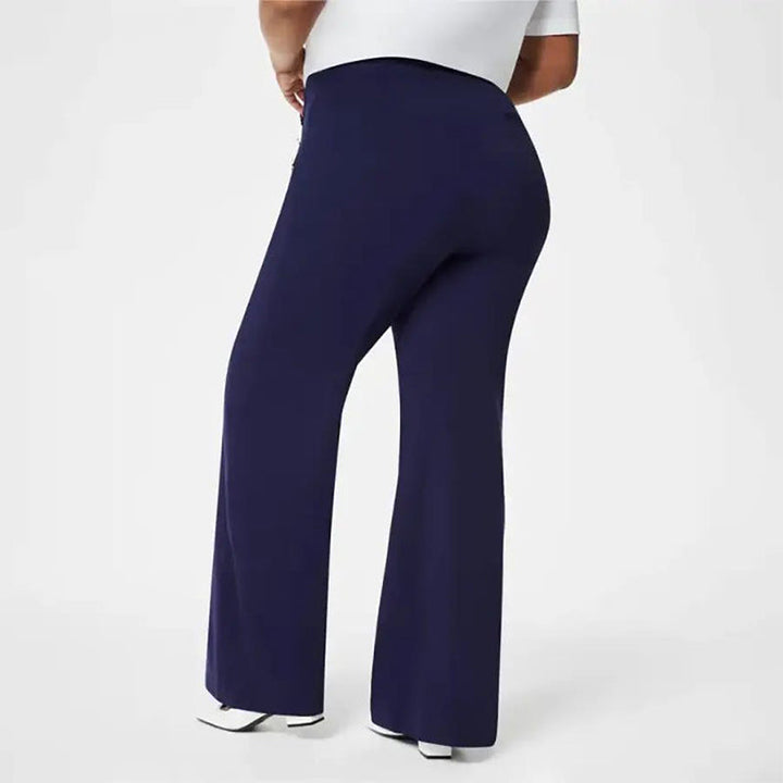 Amanda - Plus Size High Waist Stretch Wide Leg Pants