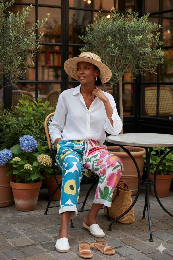 Heather – Retro Garden Pants