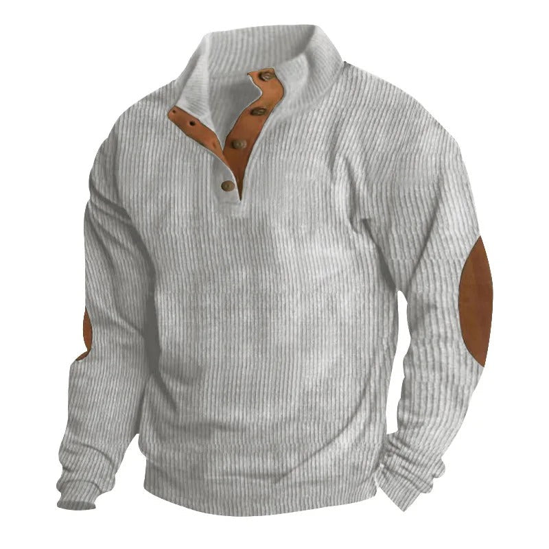 Caleb - Knitted Sweater with Buttons